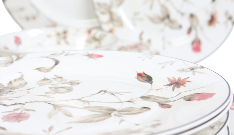 HOMEVEO High-quality 24-piece porcelain dinnerware set with an elegant design – luxurious style for every occasion - Image 2